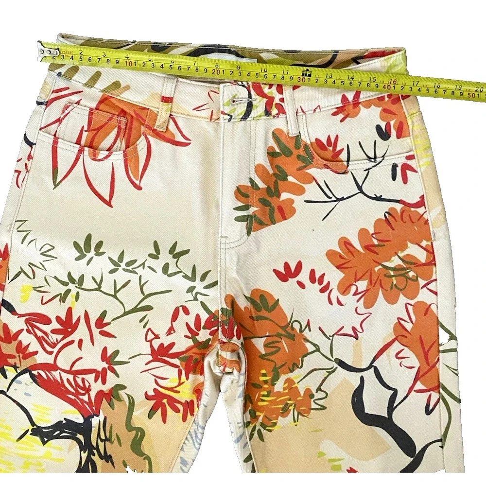 Lewser YITAI LA Sean Lew Printed Shangri Jean‎ Pants Jacket Set L Streetwear Art